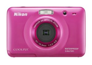 nikon coolpix s30 10.1 mp digital camera with 3x zoom nikkor glass lens and 2.7-inch lcd (pink)