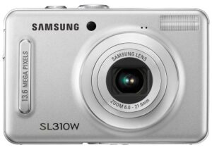 samsung sl-310w 13.6mp digital camera with 3.6x wide angle optical image stabilized zoom (silver)