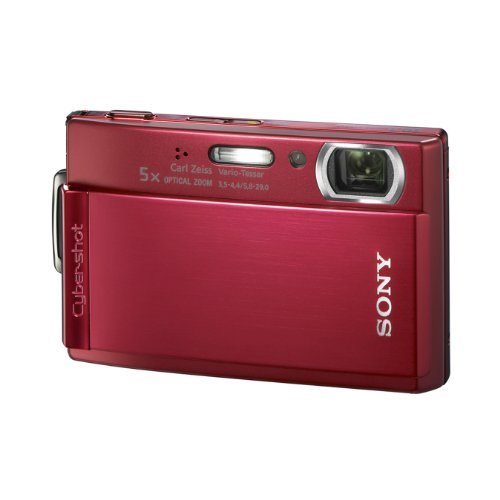 Sony Cybershot DSCT300/R 10.1MP Digital Camera with 5x Optical Zoom with Super Steady Shot (Red)