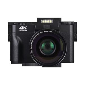 Camera 4K High-Definition Digital Camera Micro Single Retro with WiFi Student Digital Video Camera Vlog with External Lens Digital Camera (Color : Standard Lens)