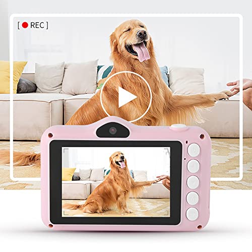 Portable Mini Digital Camera for Kids Photography and Video Durable Easy to Use 1080p Front and Rear Dual Cameras Video and Selfie Record Life Digital Camera
