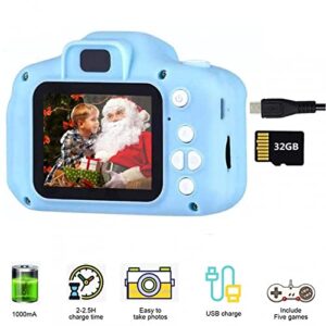 RXMORI Kids Camera,Vintage Style Mini Digital Camera,Upgrade Kids Selfie Camera,HD Digital Video Cameras for Toddler with 32GB SD Card,Birthday Gifts for Kid