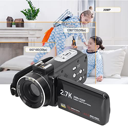 3 Inch IPS Color Touch Screen Digital Camera,Anti Shake Zoom HD Camera,Outdoor Shooting Video Camera,High Definition Transmission Interface,Wireless Remote Control,0.3 Megapixel,128GB Storage