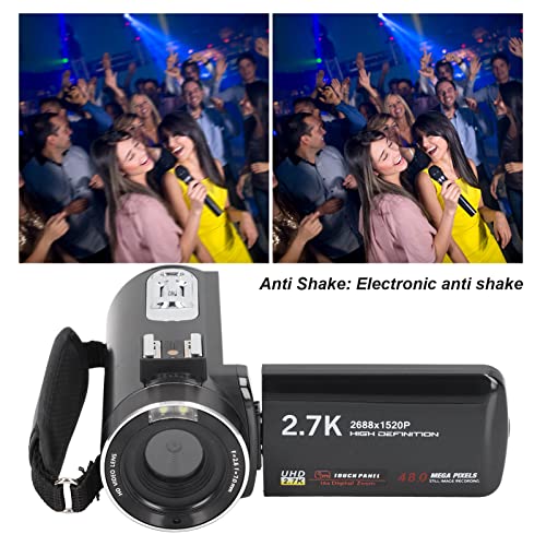 3 Inch IPS Color Touch Screen Digital Camera,Anti Shake Zoom HD Camera,Outdoor Shooting Video Camera,High Definition Transmission Interface,Wireless Remote Control,0.3 Megapixel,128GB Storage