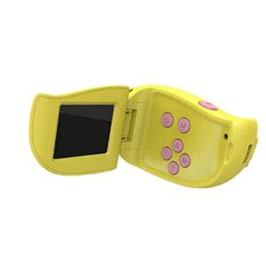 garende kids video camera for girls gifts 2.0 inches digital cameras shockproof children selfie anti mini child, yellow