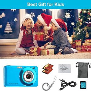 Digital Cameras for Kids Digital Camera, Compact Digital Cameras FHD 1280P 48MP with 16X Digital Zoom, Portable Mini Camera for Photography with 32G SD Card Vlogging Camera