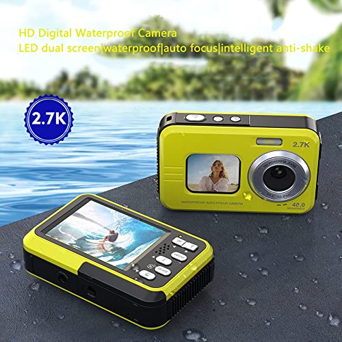 Digital Cameras for Photography Compact Waterproof Action Camera with 2.7K Ultra HD Video, 48MP Frame Grabs, Image Sensor, Live Streaming, Stabilization，Digital Camera Full HD Video Camera (Color : D