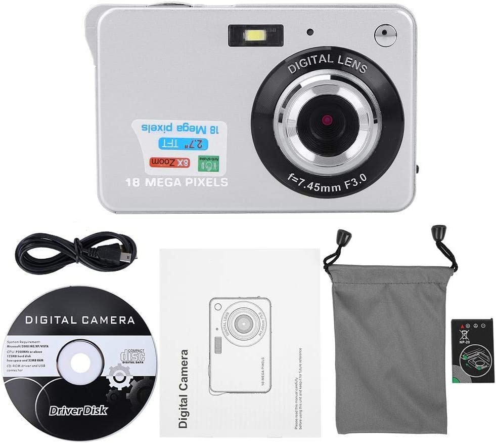 Digital Cameras for Photography Digital Video Camera, Full HD 1080P Video Recorder, 2.7" Screen Rechargeable Pocket Camera Built-in Microphone, Different Scene for Beginners