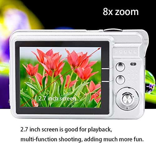 Digital Cameras for Photography Digital Video Camera, Full HD 1080P Video Recorder, 2.7" Screen Rechargeable Pocket Camera Built-in Microphone, Different Scene for Beginners