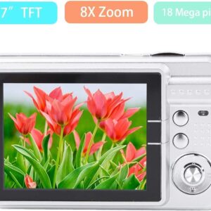 Digital Cameras for Photography Digital Video Camera, Full HD 1080P Video Recorder, 2.7" Screen Rechargeable Pocket Camera Built-in Microphone, Different Scene for Beginners