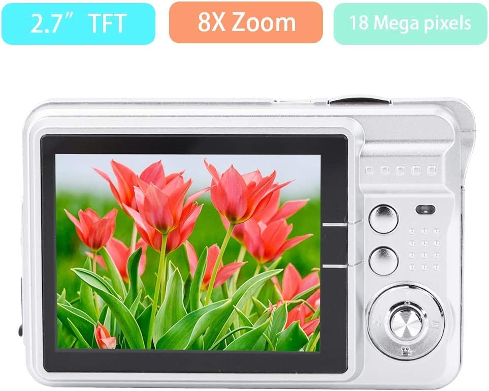 Digital Cameras for Photography Digital Video Camera, Full HD 1080P Video Recorder, 2.7" Screen Rechargeable Pocket Camera Built-in Microphone, Different Scene for Beginners