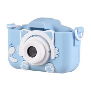 Wennzy Mini Cartoon Kids Digital Camera 1080P Digital Video Camera for Kids Dual Lens 2.0 Inch IPS Screen Built-in Battery Cute Photo Frames Featured Birthday for Boys Girls