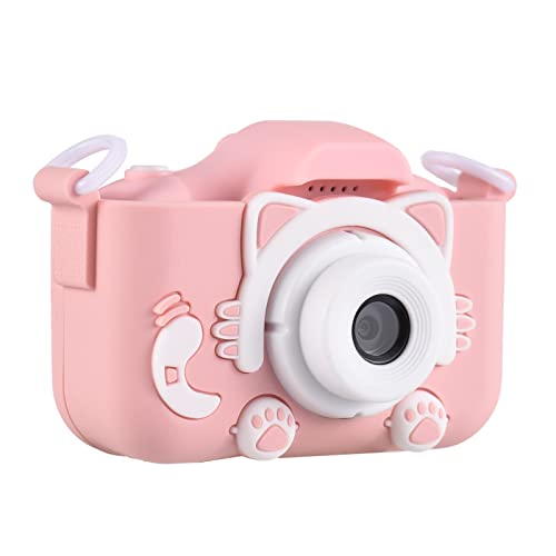 Wennzy Mini Cartoon Kids Digital Camera 1080P Digital Video Camera for Kids Dual Lens 2.0 Inch IPS Screen Built-in Battery Cute Photo Frames Featured Birthday for Boys Girls