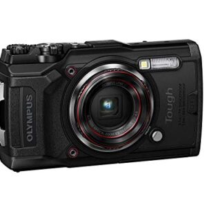 Olympus Tough TG-6 Waterproof Camera, Black -64GB Basic Bundle (Renewed)