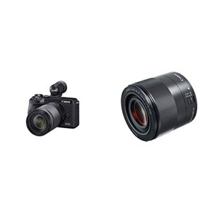 canon eos m6 mark ii mirrorless camera,(black)+ef-m 18-150mm f/3.5-6.3 is stm + evf kit with ef-m 32mm f/1.4 stm lens, black