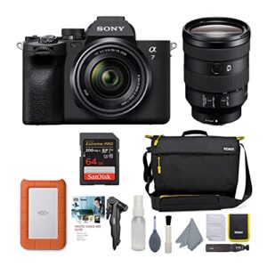 sony alpha 7 iv full-frame mirrorless ilc with 28-70mm and 24-105mm lens pro bundle (7 items)