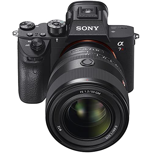 Sony a7R III Mirrorless Full Frame Camera Body + 50mm F1.2 GM G Master FE Large Aperture Lens SEL50F12GM ILCE-7RM3A/B Bundle with Deco Gear Backpack + Microphone + LED + Monopod and Accessories Kit