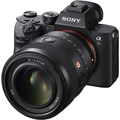 Sony a7R III Mirrorless Full Frame Camera Body + 50mm F1.2 GM G Master FE Large Aperture Lens SEL50F12GM ILCE-7RM3A/B Bundle with Deco Gear Backpack + Microphone + LED + Monopod and Accessories Kit