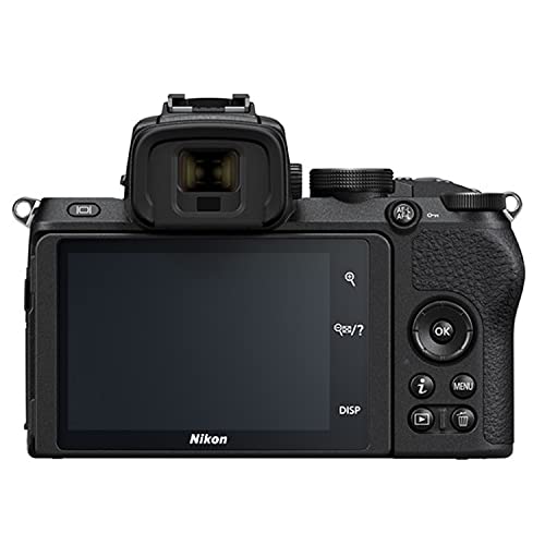 Nikon Z50 Mirrorless Digital Camera 20.9MP Body (No Lens) + Shot-Gun Microphone + LED Always on Light+ 64GB Extreme Speed Card, Gripod, Case, and More (26pc Video Bundle)