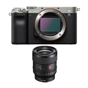 Sony Alpha a7C Full-Frame Compact Mirrorless Camera (Silver) Bundle with FE 24mm f/1.4 GM Lens (6 Items)