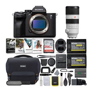 sony alpha a7s iii mirrorless digital camera with 70-200mm g-master lens bundle (6 items)