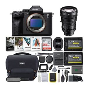 sony alpha a7s iii mirrorless digital camera with 28-135mm g-series lens bundle (6 items)