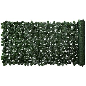 Houseables Artificial Ivy Privacy Fence Wall Screen Covering, Balcony Fake Leaves, 98"x39", Hedge Panel, Outdoor Greenery Roll, Faux Leaf, Foliage Decorations for Patio, Apartment, Garden