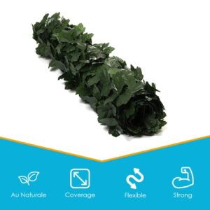 Houseables Artificial Ivy Privacy Fence Wall Screen Covering, Balcony Fake Leaves, 98"x39", Hedge Panel, Outdoor Greenery Roll, Faux Leaf, Foliage Decorations for Patio, Apartment, Garden