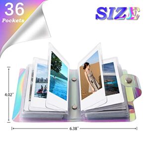 2 Pack One-Handed Mini Photo Album For All Fujifilm Instax Mini Style Cameras/Kpop Photocard/Polaroid Snap SnapTouch Instant Print Digital Cameras