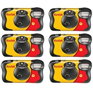 kodak fun saver single use camera (6-pack) bundle (6 items)