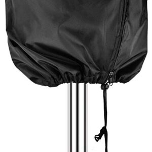 Umbrella Cover Patio Umbrella Cover Waterproof Outdoor Parasol Cover 420D Oxford Fabric Offset Cantilever Cover with Zipper for 7ft to 9ft Umbrellas Black