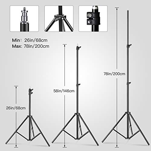 【Upgrade LED】 MOUNTDOG Softbox Lighting Kit, Photography Studio Light with 19.7"X27.5" Reflector and 3 Colors Temperature 45W Bulb with Remote, Professional Photo Studio Equipment for Portrait Video