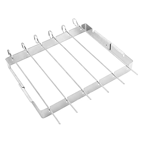 YARNOW Outdoor Grills 1 Set of Rib Rack Chicken Leg Wing Rack Grilled Chicken Rack Meat Roasting Rack Garden BBQ Rib Rack Metal Roaster Stand Barbecue for Grilling Barbecuing Portable Grills