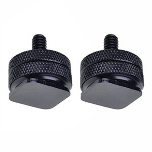 neewer two(2) pack of durable pro 1/4″ mount adapter for tripod screw to flash hot shoe