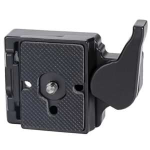 konsait black camera 323 quick release plate with special adapter (200pl-14) use for manfrotto 323(new version)