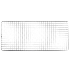 HARFINGTON Square BBQ Grill Net 17.3"x7.5" Stainless Steel Cross Wire Barbecue Mesh Mat for Baking Smoking Charcoal Grilling Roasting