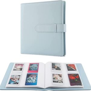 256 Pockets Mini Photo Album for Polaroid Pictures,Suitable for Fujifilm Instax Mini 12 11 9 90 8+ 8 7S 40 26 25 EVO LiPlay Instant Camera/Mini Link SP-1 Printer (Pastel Blue)