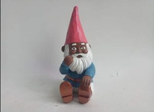 five inch soil brother gnome garden/planter decor (coral)