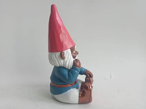 Five Inch Soil Brother Gnome Garden/Planter Decor (Coral)