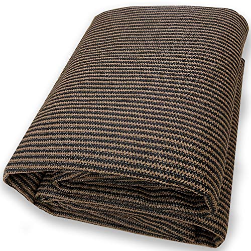 Alion Home Sun Shade Fabric, UV Shade Cloth - Breathable Sun Screen, Shade Mesh - Custom Shade Cloth for Fence, Garden, Backyard, Outdoor, Patio, Pergola, Greenhouse, Barn (8 x 15 FT, Mocha Brown)