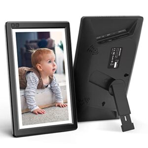 mydash – 10.1 inch digital picture frame – smart photo frame with built-in 32gb large memory, ips screen, auto rotate, usb flash drive.