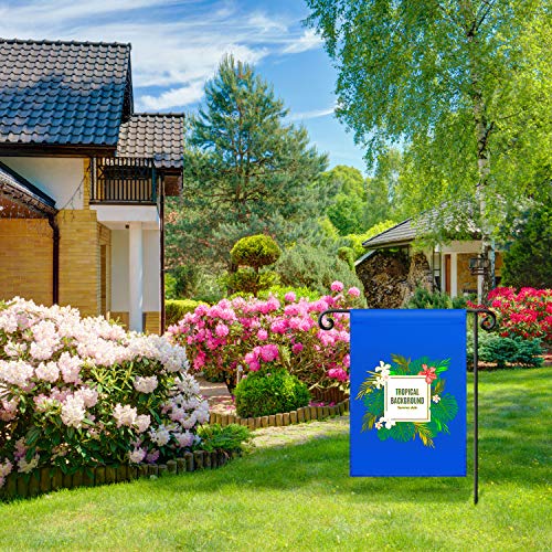 SATINIOR Double Sided Garden Flag Blank Flag DIY Garden Flag House Party Decorative Flag for Vinyl (HTV) Indoor Outdoor Party Decoration, Home Decoration, School Decoration (6, Blue)