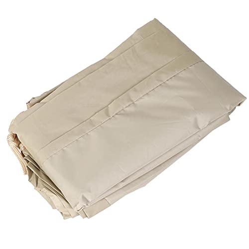 Garden Deck Box Cover 210D Oxford Fabric Cover Waterproof UV Proof Storage Box Protective Cover Outdoor Furniture Cover 123x62x55cm(Beige)