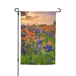 12x18in garden flag texas bluebonnets scenery double sided christmas garden flag outdoor decorative flags for winter outdoor garden yard lawn christmas easter decoration