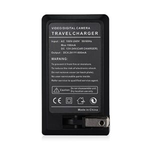 Powerextra 2 x NP-40 Battery and Charger Compatible with Casio NP-40, Casio Exilim EX-Z600, EX-Z750, EX-Z1000, EX-Z1050, EX-Z1080, EX-Z1200, Kodak AZ421(Free Car Charger Available)