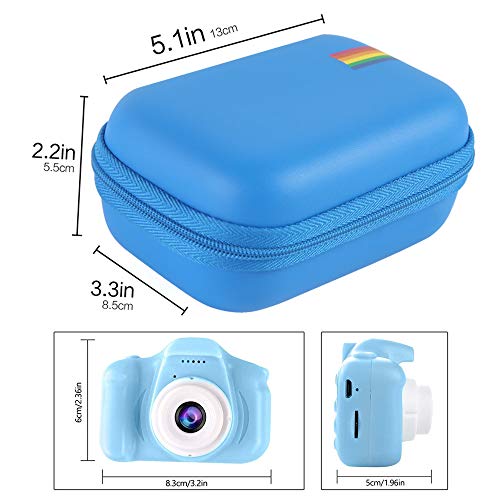 Leayjeen Kids Camera Case Compatible with Seckton/Desuccus/Rindol/OZMI/Nine Cube/VATENIC/LC-dolida/GKTZ and More Kid Digital Camera Toys,Digital Camera Storage Case,Christmas Birthday Gifts for Boys (Case Only)