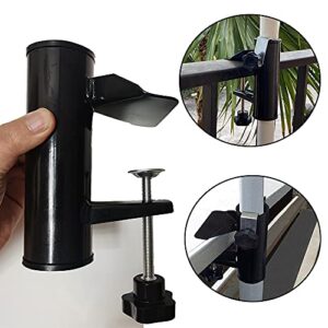 Patio Umbrella Clamp Outdoor Umbrella Holder Bench Buddy Deck Umbrella Stand,Metal Clamp Holder Clip Beach Fishing Umbrella Mount Clamp for Deck,Bleachers,Tailgates,Railing,Boats,Poles,Fences