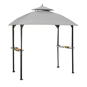 garden winds replacement canopy for the windsor grill gazebo – riplock 350 – slate gray