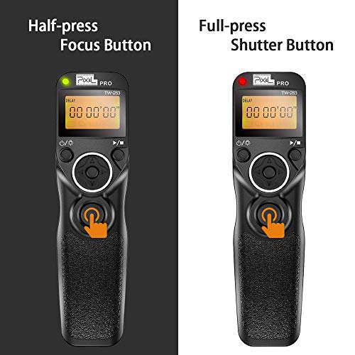 Pixel TW-283 N3 Wireless Shutter Remote Control Tiner Remote Shutter Release for Canon Eos 5D Mark IV 5D 6D 7D Mark 1DX MARKII R5 R6 50D 40D 30D 20D 10D D60 D30 D2000 EOS-1V EOS-3