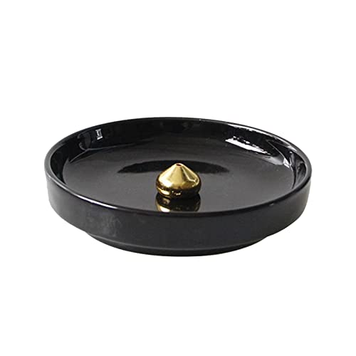 JISADER Round Cone Plate,Ceramic Buddha Furnace Burner Holder for Patio,Living Rooms,Garden Terraces Outdoor